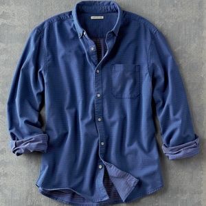 Carbon2Colbalt Men's Pointillism Shirt in Navy